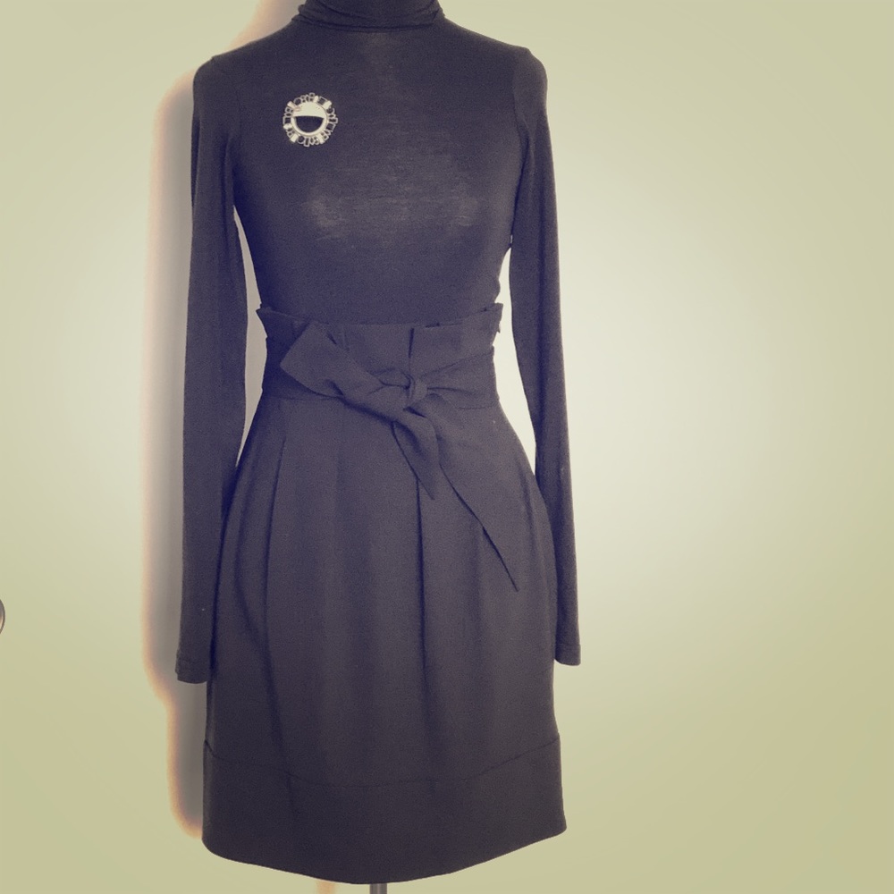 NWT BCBG High waist skirt with waist tie